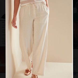 Mid-Rise Linen-Blend Pants for Women (NWOT)